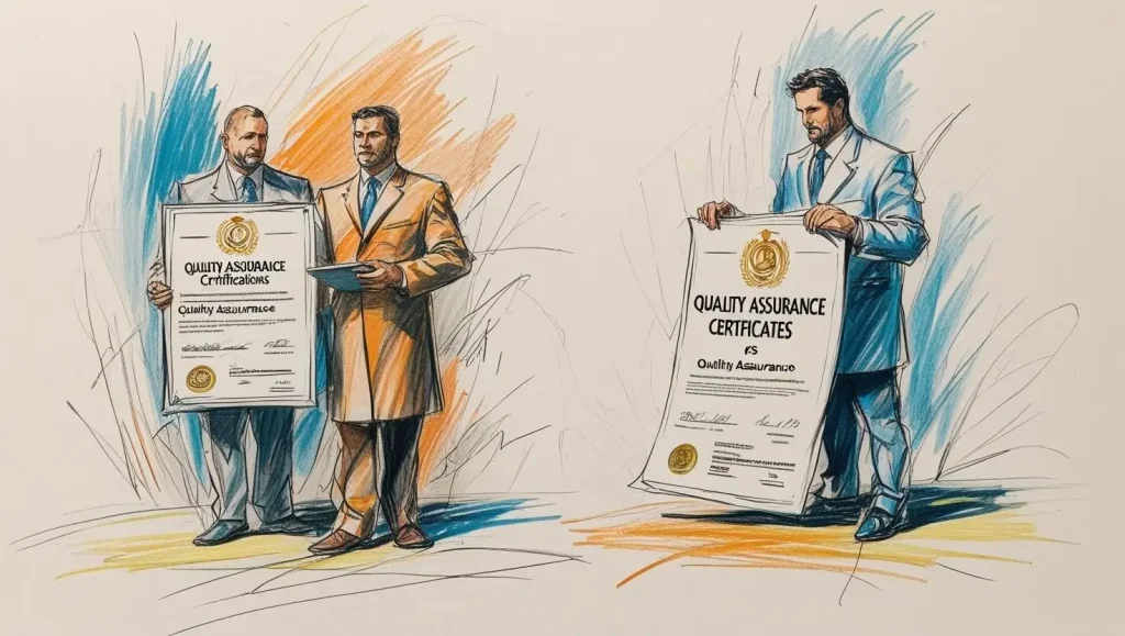 Quality Assurance Certifications vs. Certificates